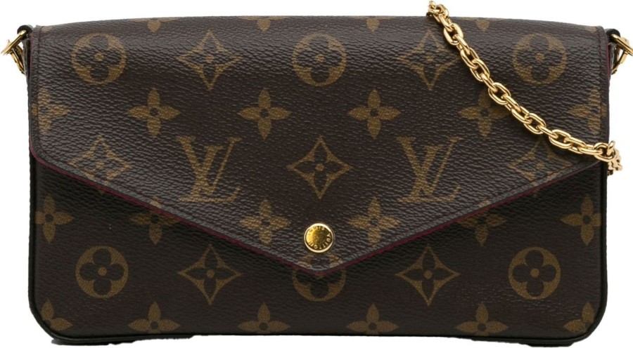 Dames Louis Vuitton | Louis Vuitton Monogram Pochette Felicie Bruin