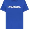 Kids Dsquared2 Overhemden | Dsquared2 Dsquared2 Junior Relax T-Shirt Blauw