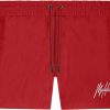 Heren Malelions | Malelions Atlanta Swimshort - Red/White Rood