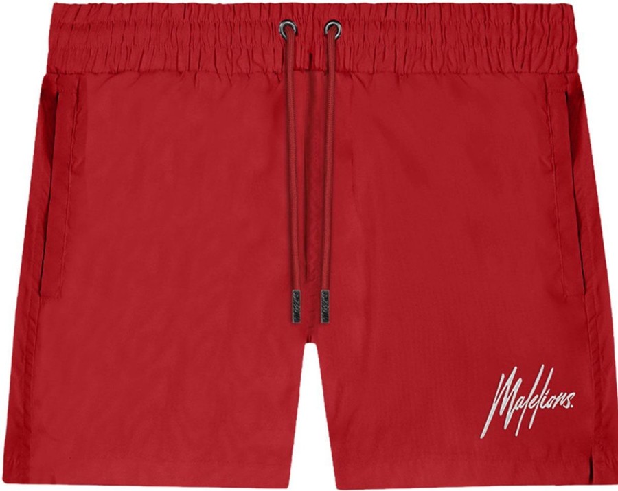 Heren Malelions | Malelions Atlanta Swimshort - Red/White Rood