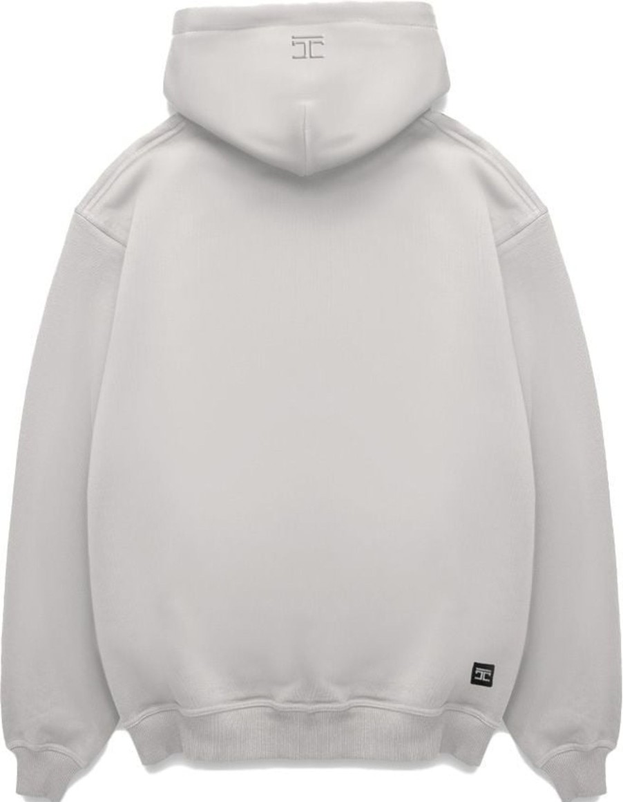 Heren JORCUSTOM | Jorcustom Icon Zipped Hoodie Lightgrey Grijs