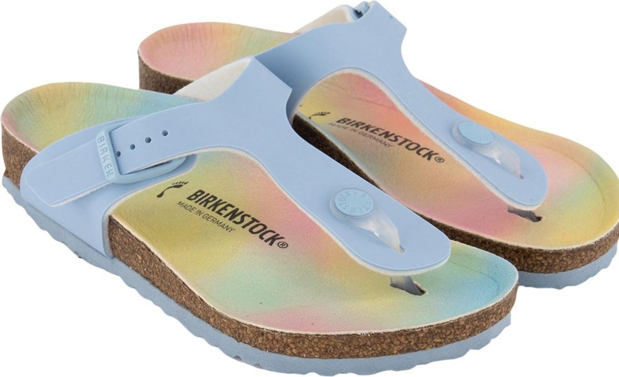 Kids Birkenstock Schoenen | Birkenstock Birkenstock Kinder Meisjes Slippers Licht Blauw Blauw