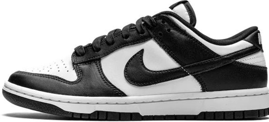 Dames Nike | Nike Dunk Low Black White (Gs) Zwart