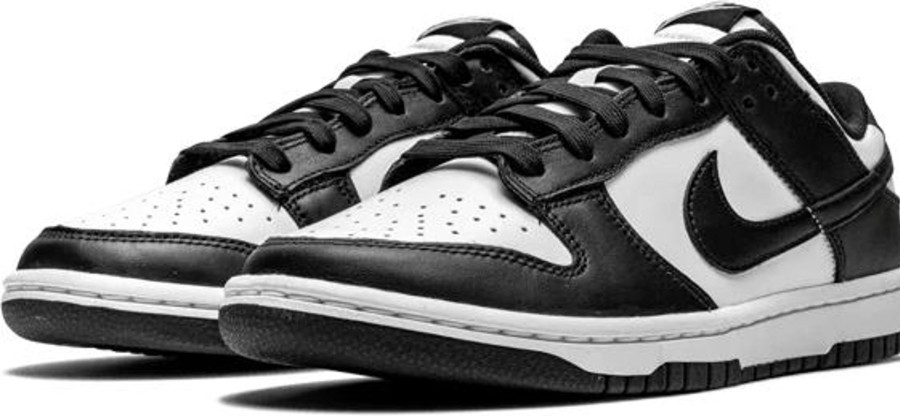 Dames Nike | Nike Dunk Low Black White (Gs) Zwart