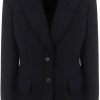 Dames Tom Ford | Tom Ford Tom Ford Cotton Blazer Zwart