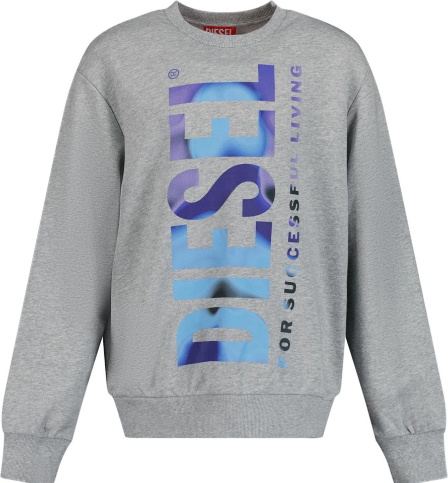 Kids Diesel Truien | Diesel Diesel Kinder Jongens Trui Zwart Zwart