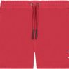 Kids Malelions Shorts | Malelions Signature Swimshort - Red/White Rood