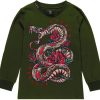 Kids My Brand T-Shirts | My Brand Snake Rose Longsleeve Groen