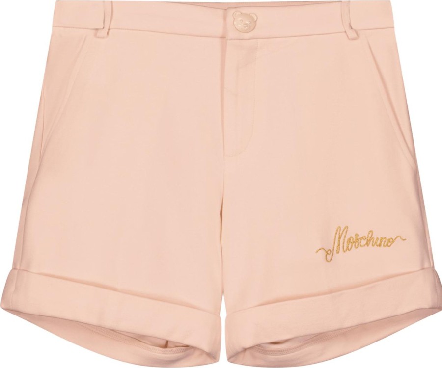 Kids Moschino Shorts | Moschino Moschino Kinder Meisjes Shorts Licht Beige Beige