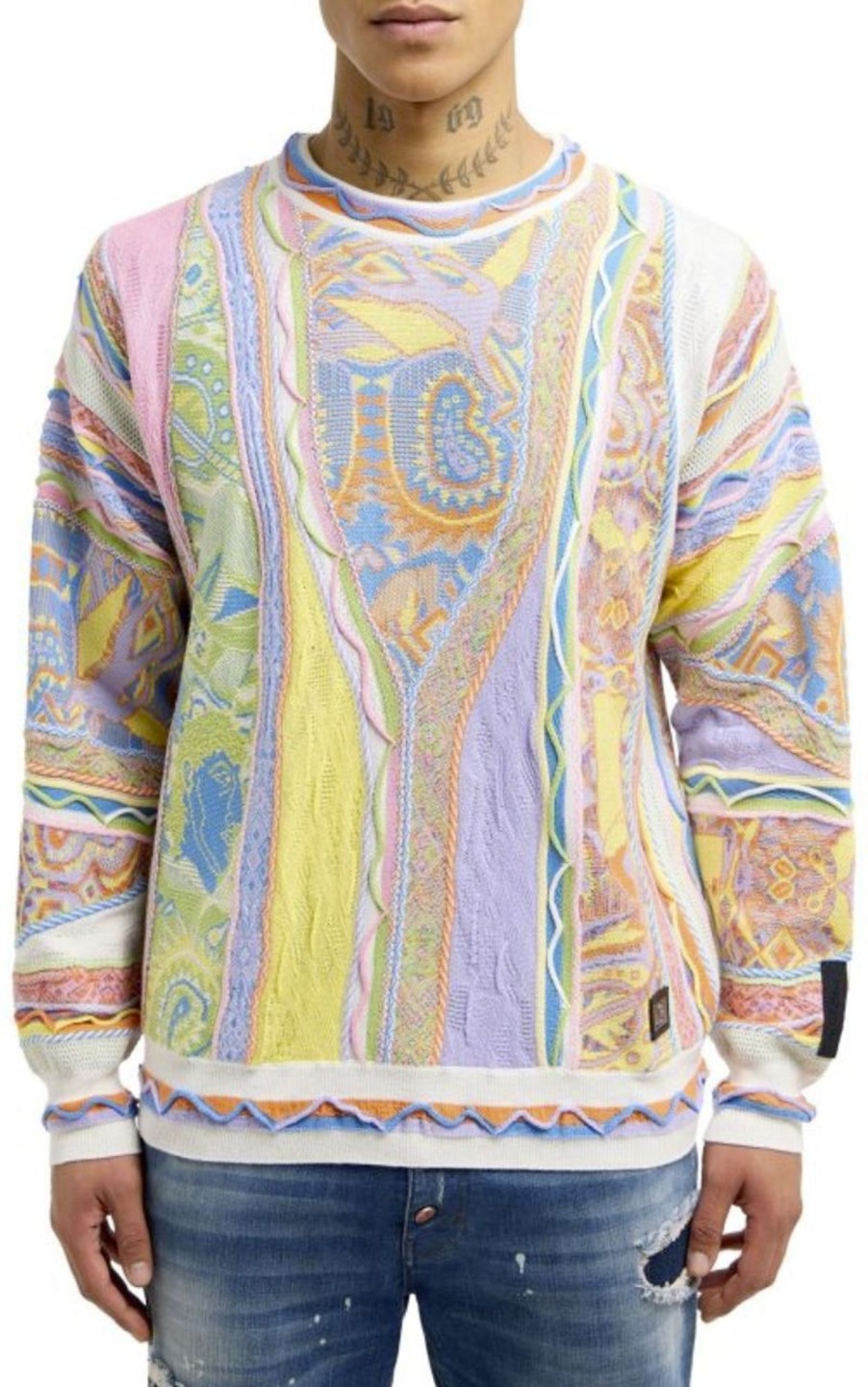 Heren Carlo Colucci | Carlo Colucci Carlo Colucci C11716 Pullover Multicolor Divers