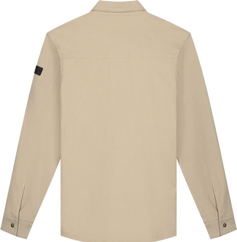 Heren Malelions | Malelions Men Cargo Overshirt Beige