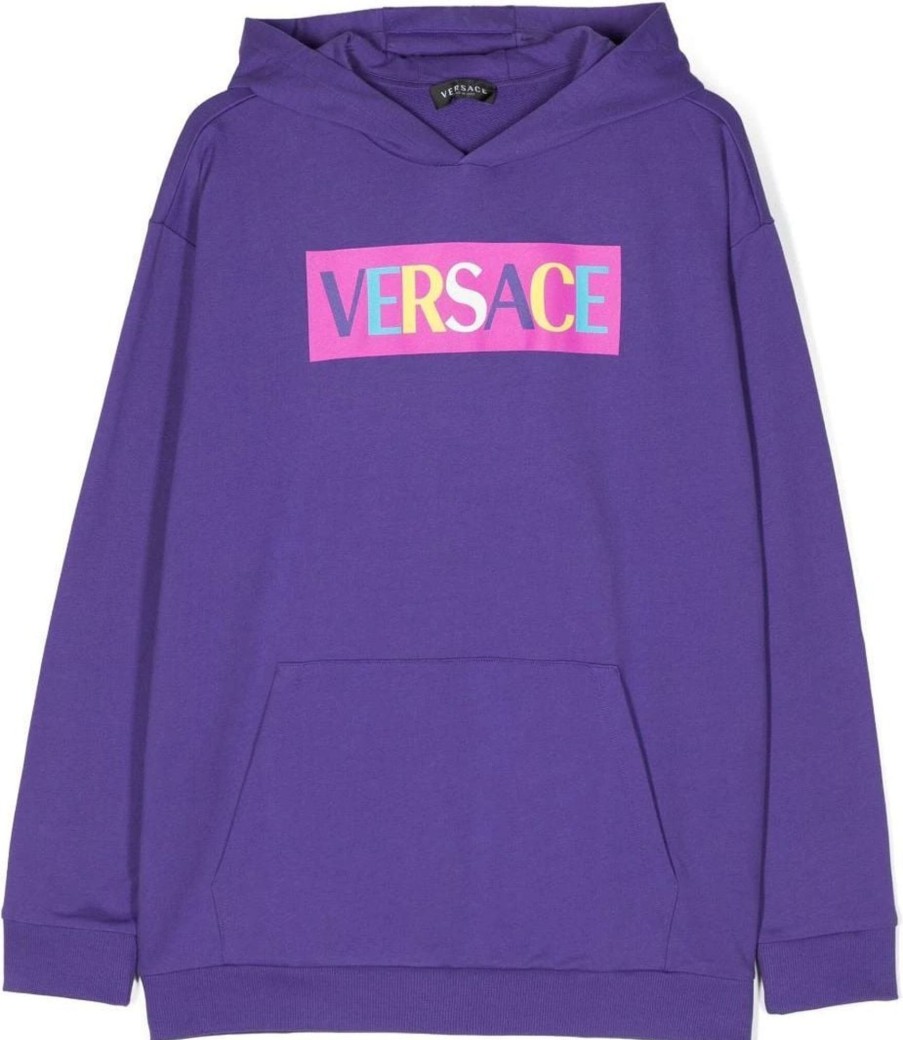 Kids Versace Tops | Versace Sweatshirt Purple Paars