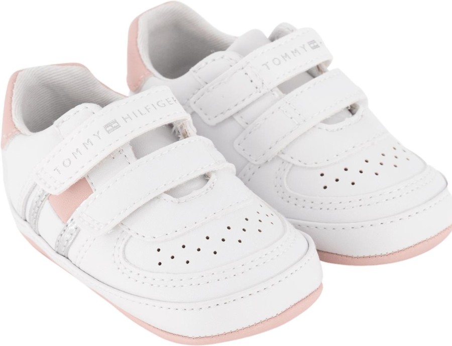 Kids Tommy Hilfiger Sneakers | Tommy Hilfiger Tommy Hilfiger Baby Meisjes Sneakers Wit Wit