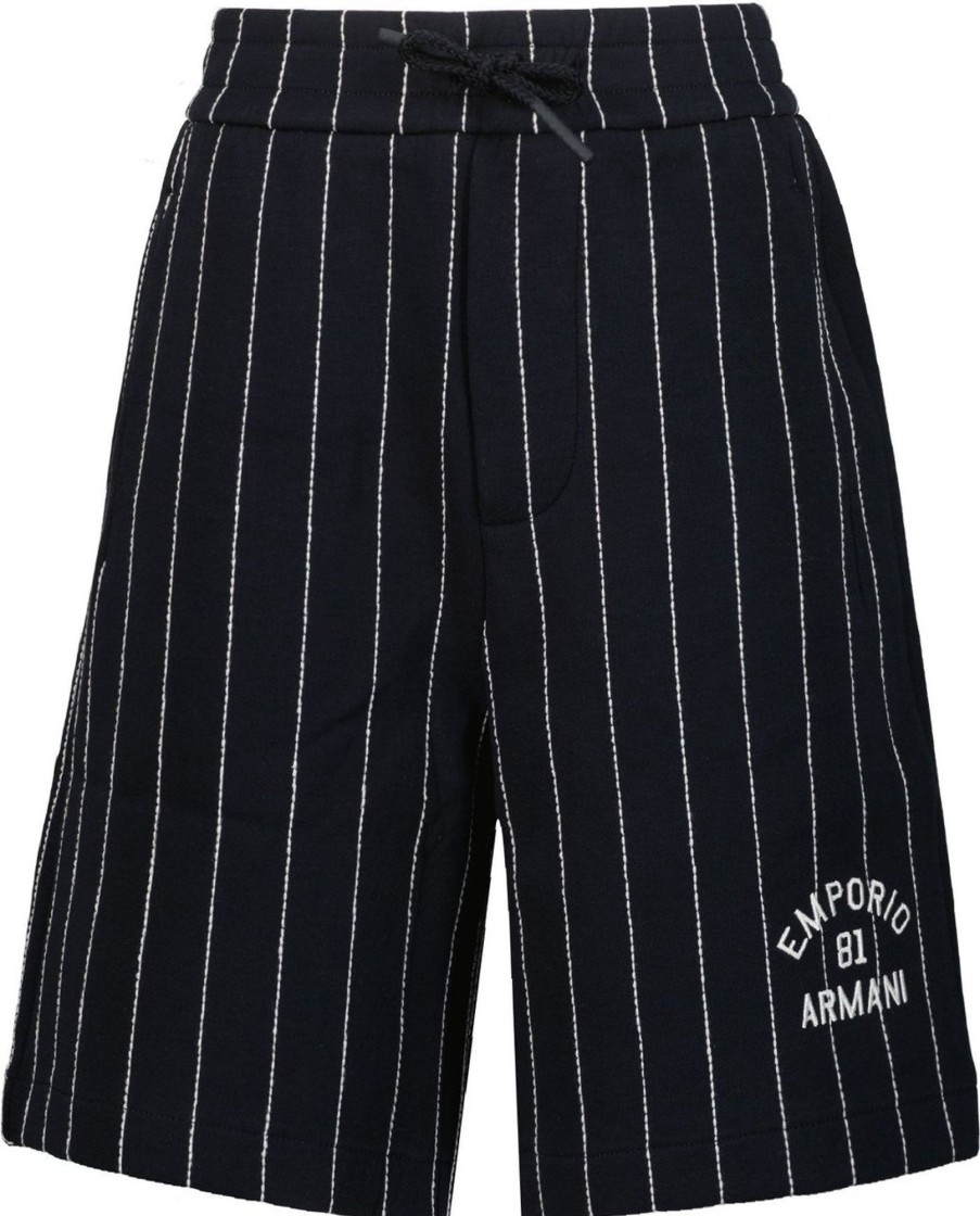 Kids Emporio Armani Shorts | Emporio Armani Armani Kinder Jongens Shorts Navy Blauw