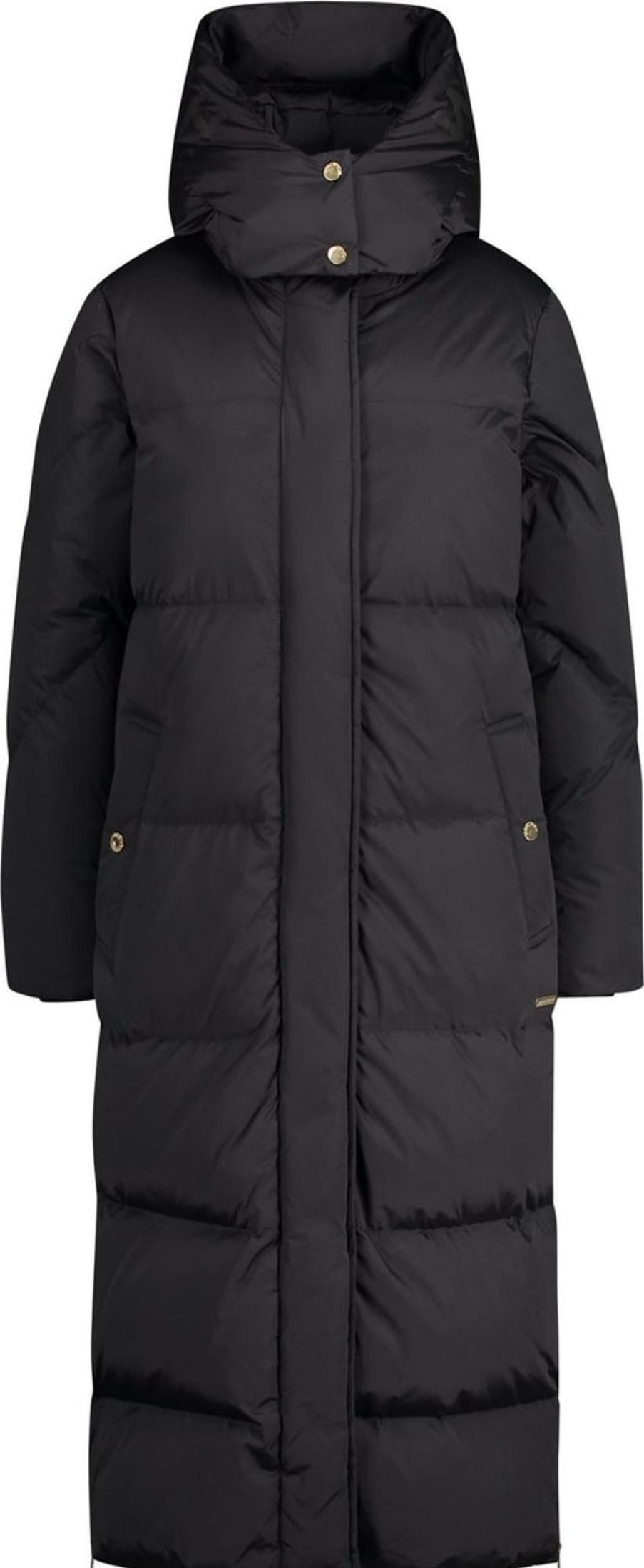 Dames Woolrich | Woolrich Aurora Long Parka Zwart