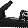 Kids Philipp Plein Sandalen | Philipp Plein Plein Strass Sandaal Zwart Zwart