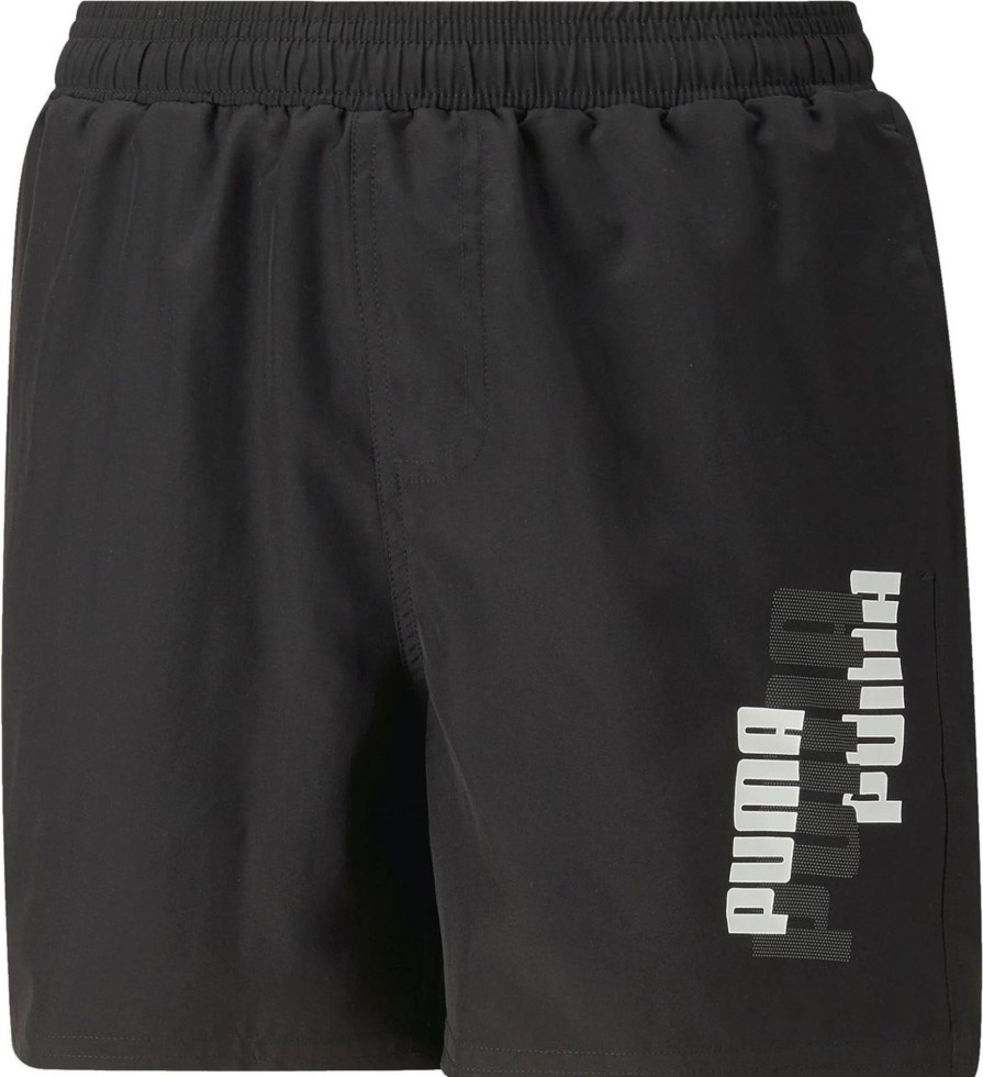 Kids Puma Shorts | Puma Shorts Kid Ess + Logolab Woven 673269.01 Zwart