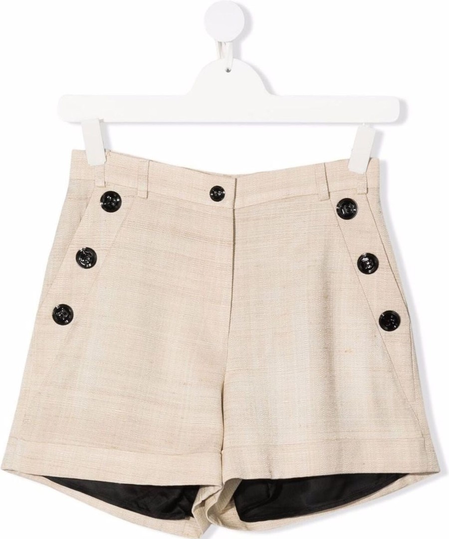 Kids Balmain Shorts | Balmain Pantaloni Beige Beige