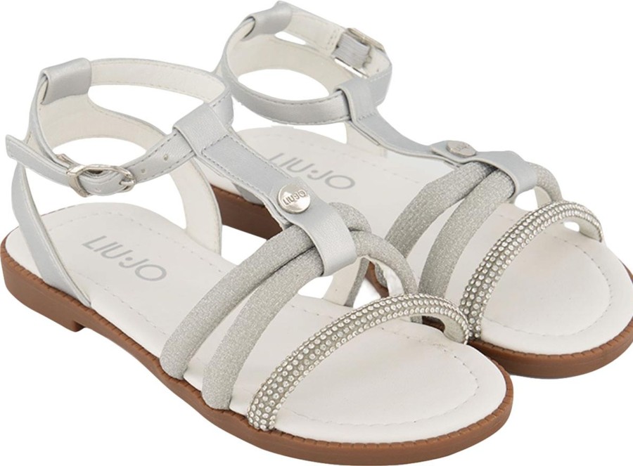 Kids Liu Jo Sandalen | Liu Jo Liu Jo Kinder Meisjes Sandalen Zilver Metallic