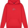 Kids Malelions Truien | Malelions Lective Hoodie - Red/Grey Rood