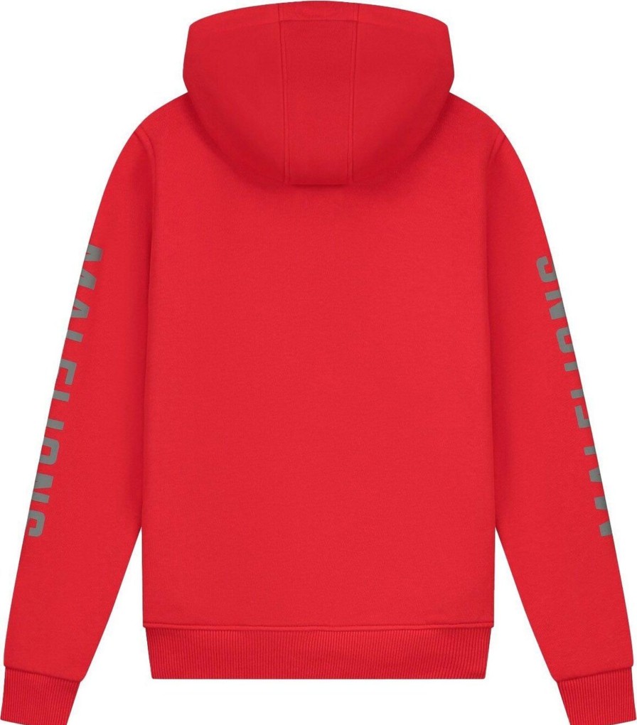 Kids Malelions Truien | Malelions Lective Hoodie - Red/Grey Rood