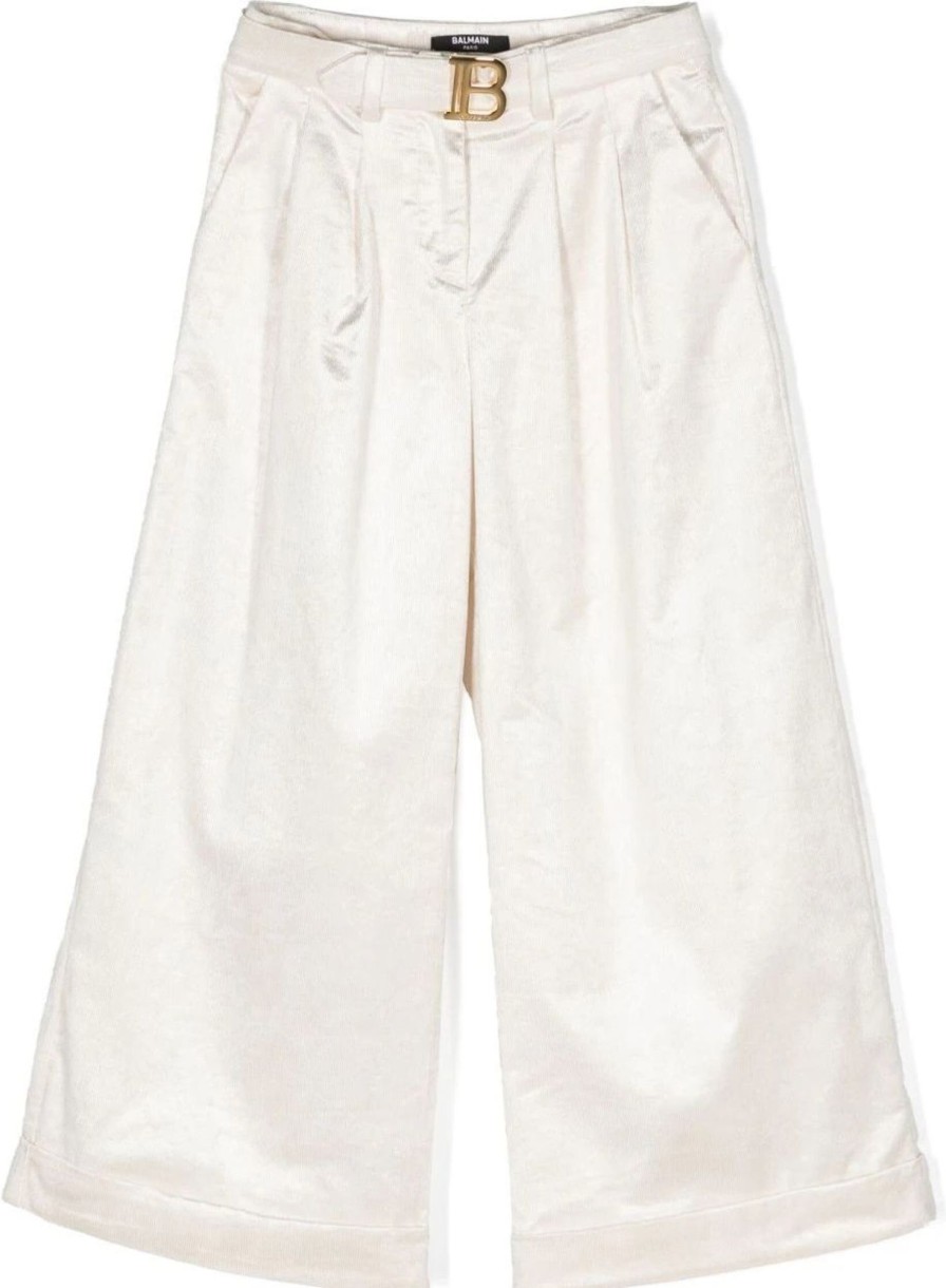 Kids Balmain Broeken | Balmain Trouser Taupe Taupe