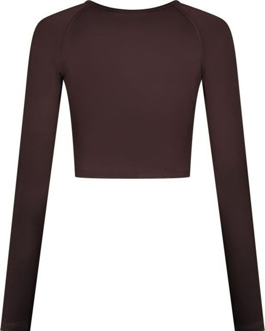 Dames Malelions | Malelions Women Sport Longsleeve Top - Choc Bruin