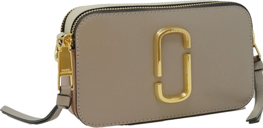 Dames Marc Jacobs | Marc Jacobs Marc Jacobs 2S3Hcr500H03 241 Khaki Leather The Snapshot Bag Groen