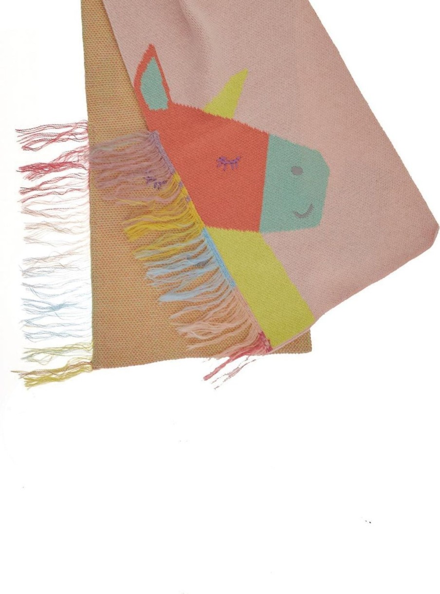 Kids Stella McCartney Accessoires | Stella Mccartney Unicorn Scarf Roze