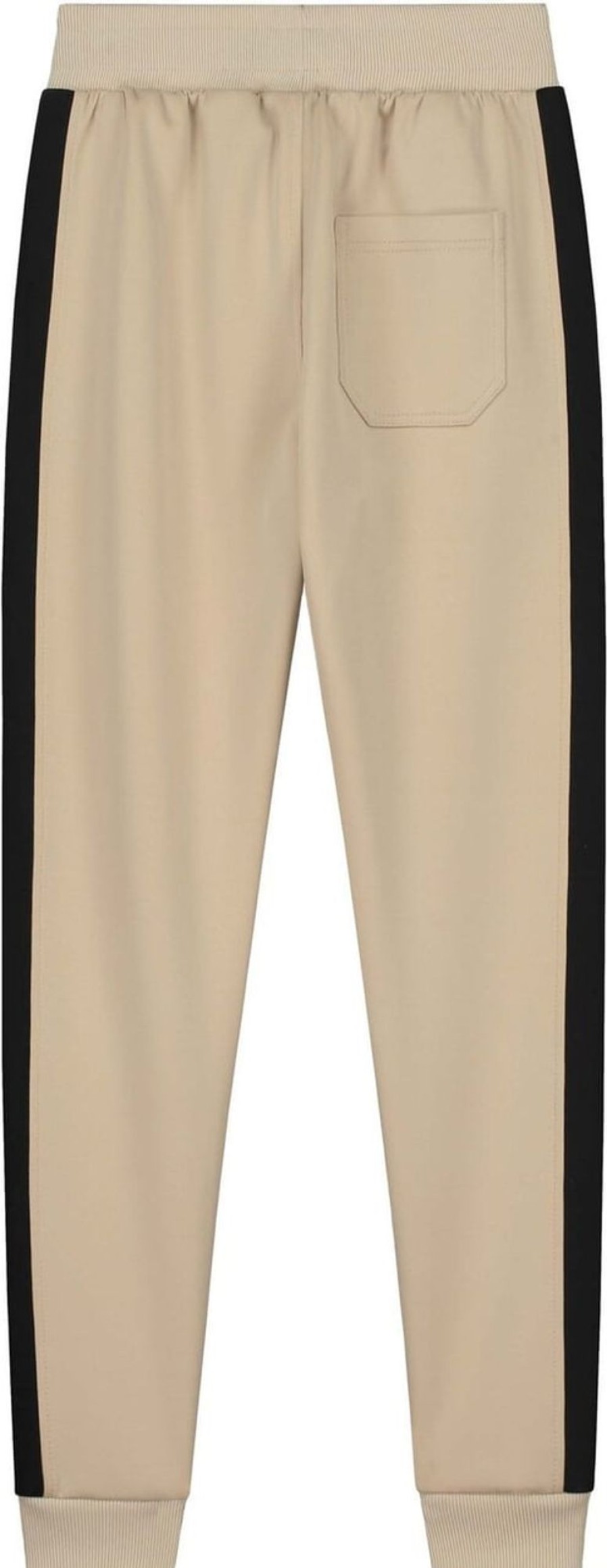 Kids Malelions Broeken | Malelions Academy Trackpants - Sand/Black Beige