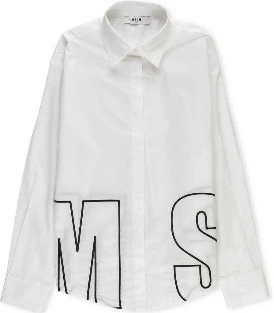 Kids MSGM Blouses | Msgm Shirts White Neutraal