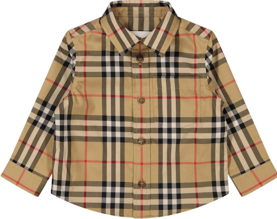 Kids Burberry Blouses | Burberry Burberry Baby Jongens Blouse Beige Beige