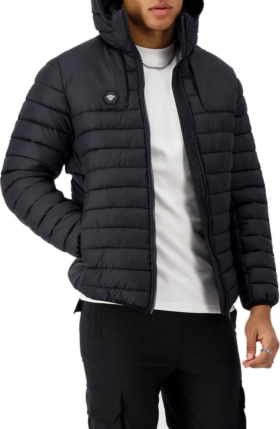 Heren Black Bananas | Black Bananas Boris Puffer Jacket Zwart