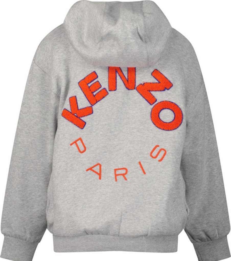 Kids Kenzo Vesten | Kenzo K25815 Kindervest Grijs Grijs