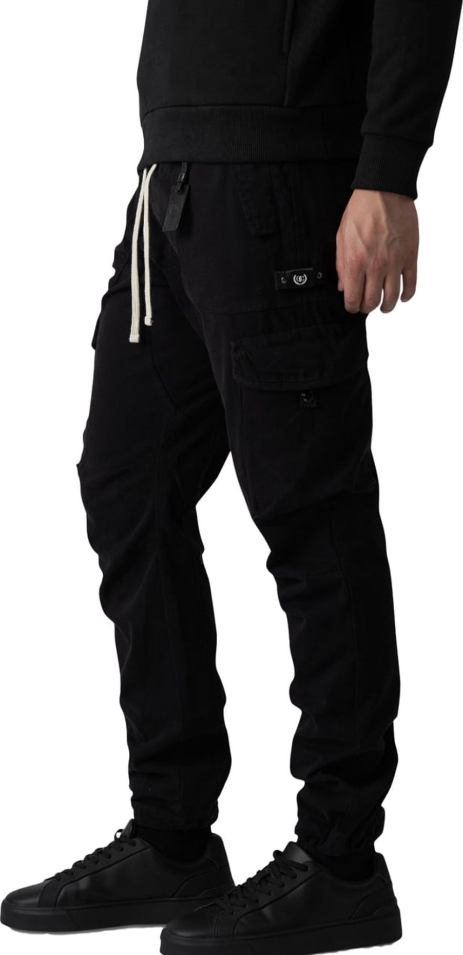 Heren Quotrell | Quotrell Quotrell Couture - Terni Cargo Pants | Black Zwart