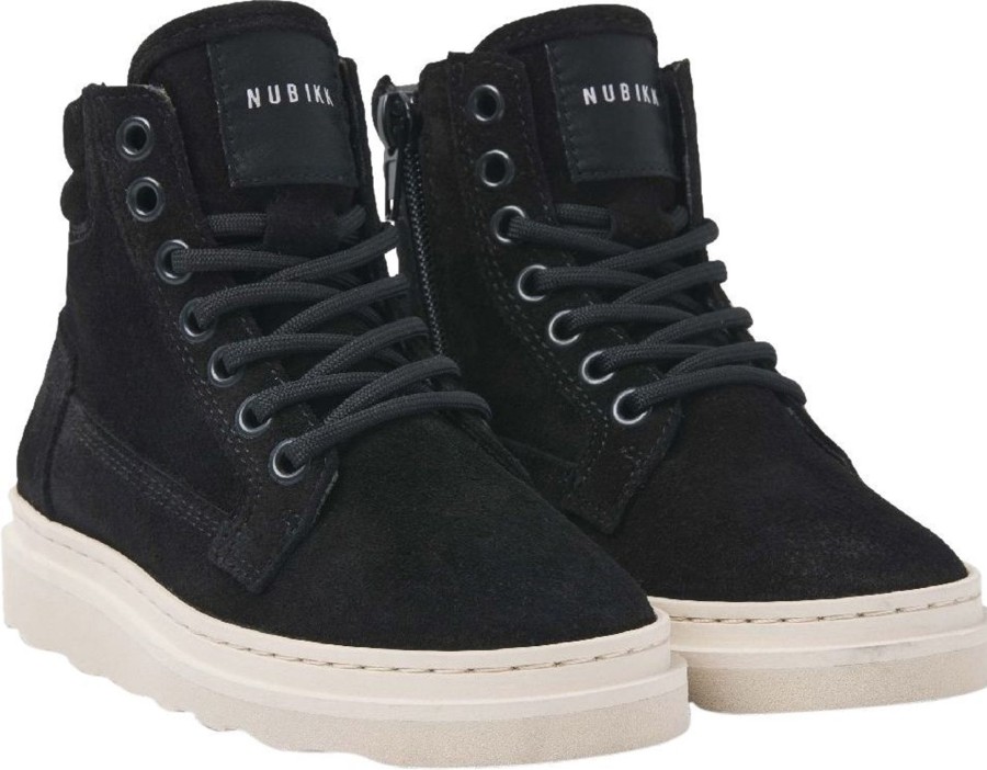 Kids Nubikk Schoenen | Nubikk 21064800/10S Jonah Dune Zwart