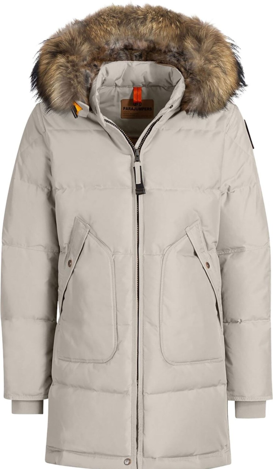 Kids Parajumpers Jassen | Parajumpers Long Bear Parka Silver-Grey Grijs