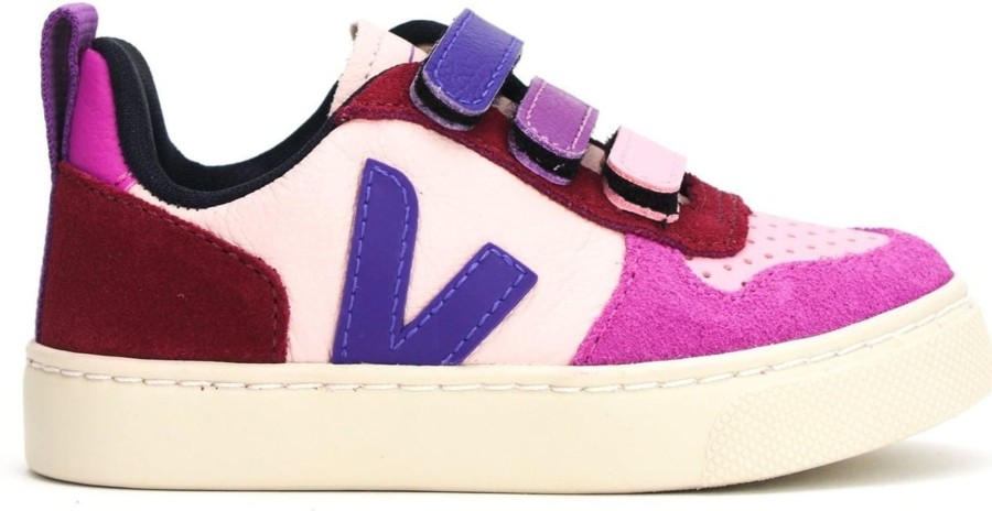 Kids Veja Sneakers | Veja V-10 Sneaker Pink-Purple Roze