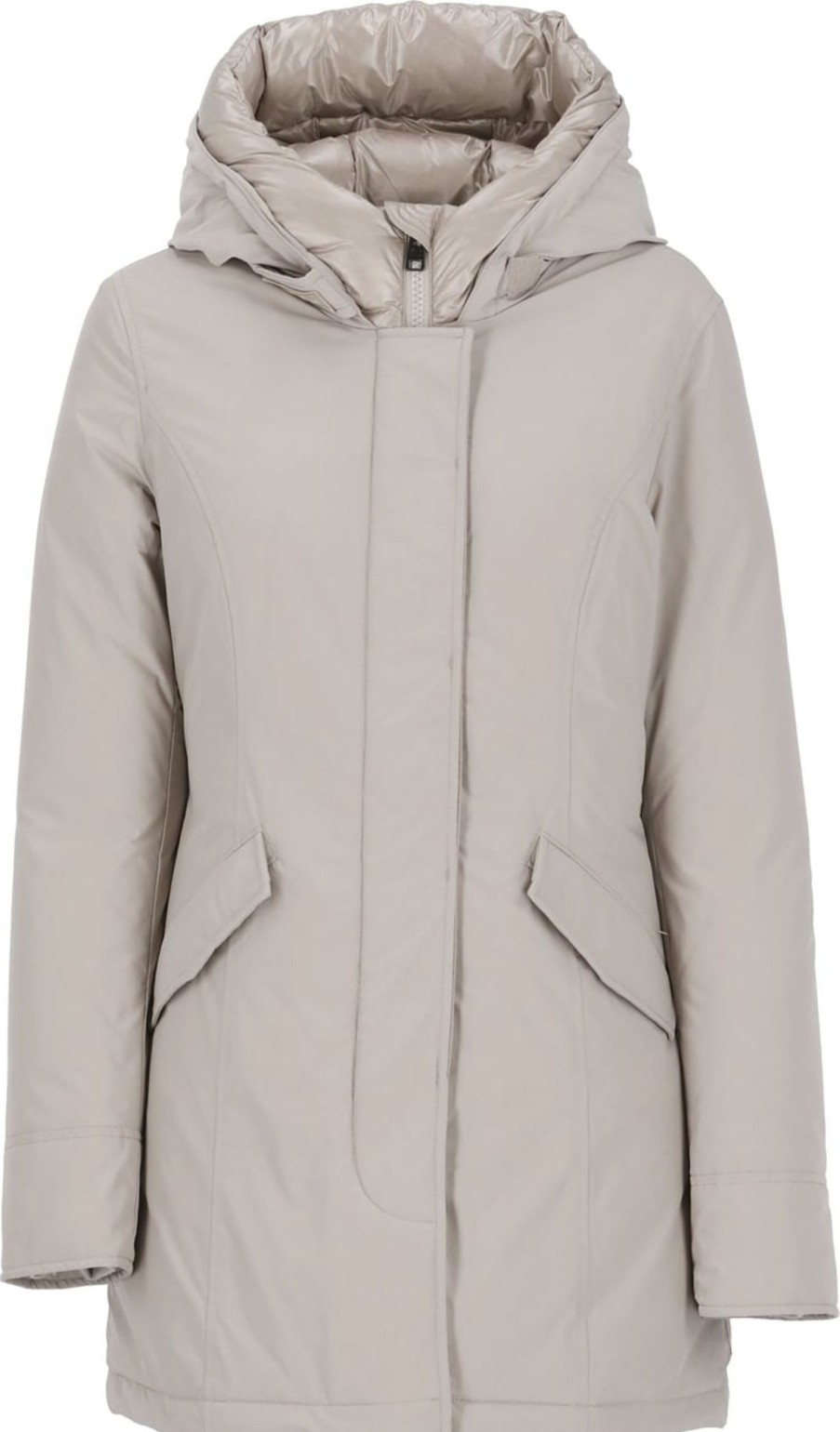 Dames Woolrich | Woolrich Woolrich Coats Grey Grey Zwart