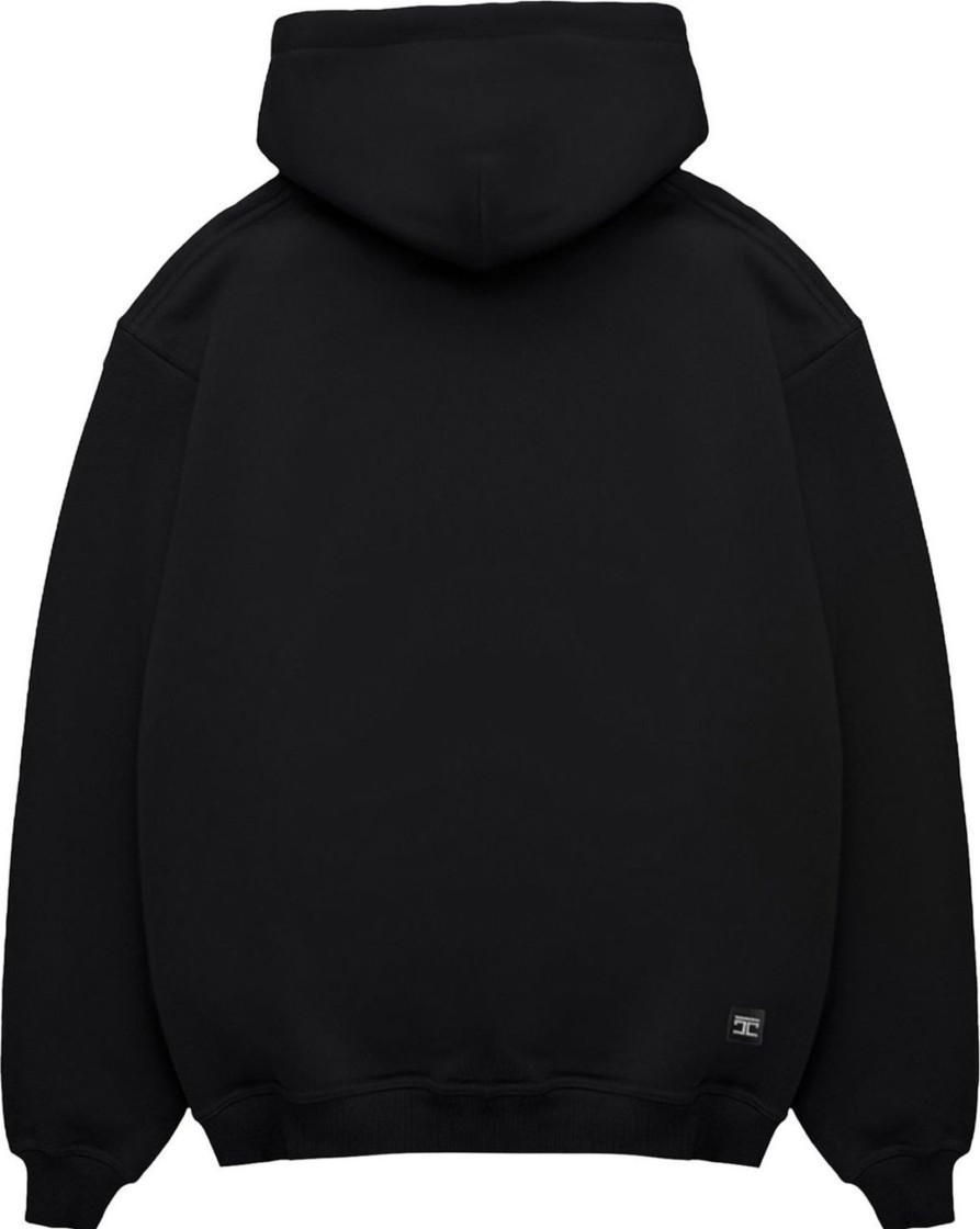 Heren JORCUSTOM | Jorcustom Icon Zipped Hoodie Black Zwart