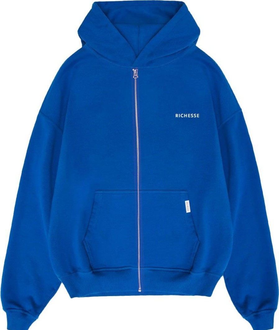 Heren Richesse | Richesse Zipper Hoodie Tracksuit Blauw Blauw