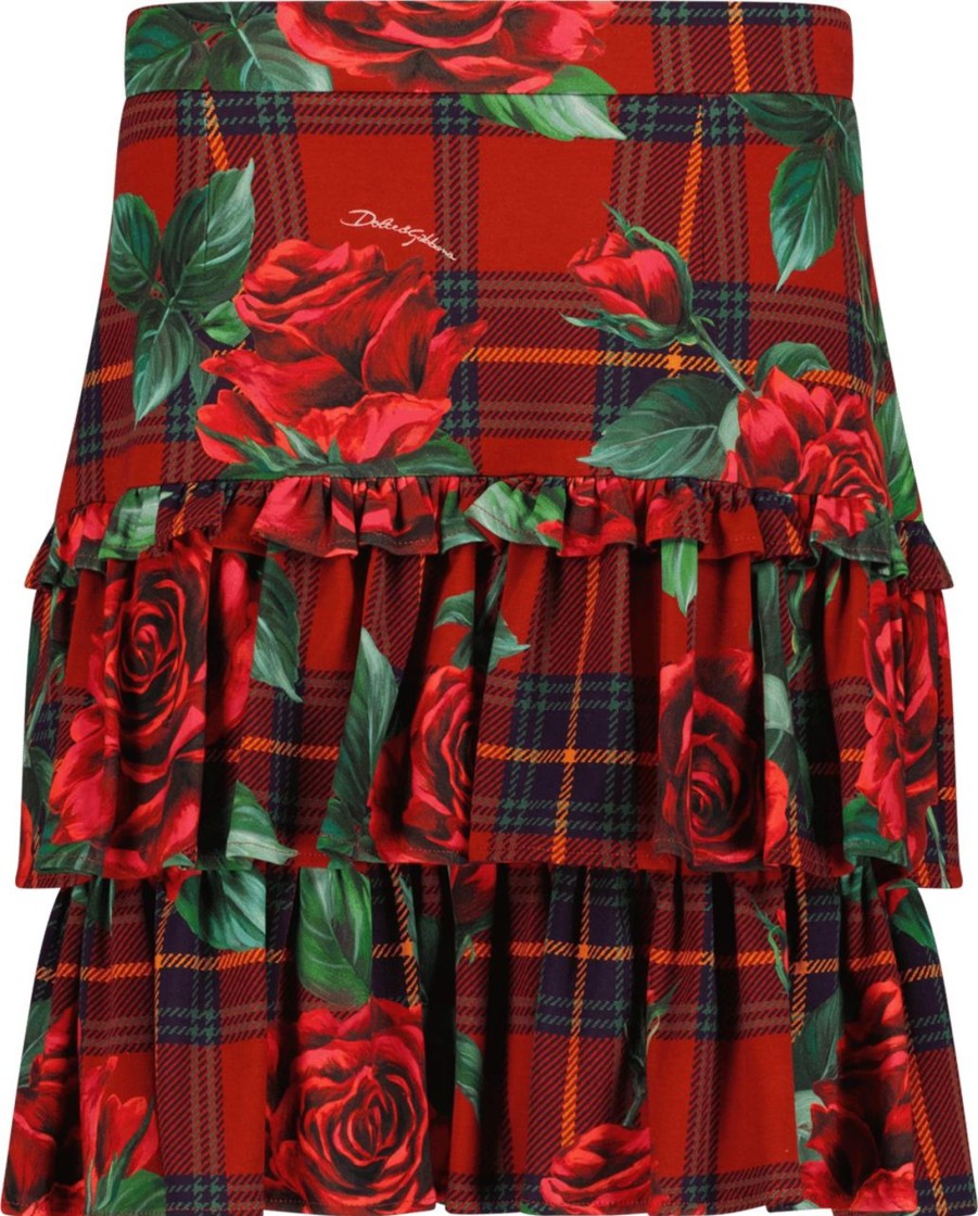 Kids Dolce & Gabbana Rokken | Dolce & Gabbana Dolce & Gabbana Kinder Meisjes Rok Rood Rood