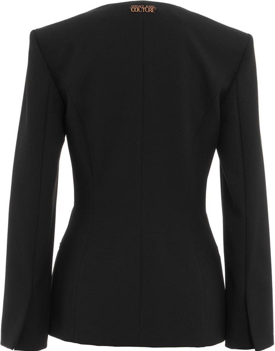 Dames Versace | Versace Blazer With Cut Outs Zwart