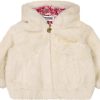 Kids Moschino Tassen | Moschino Moschino Baby Meisjes Jas Off White Wit