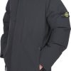 Kids Stone Island Jassen | Stone Island Stone Island Parka Softshell Male Zwart