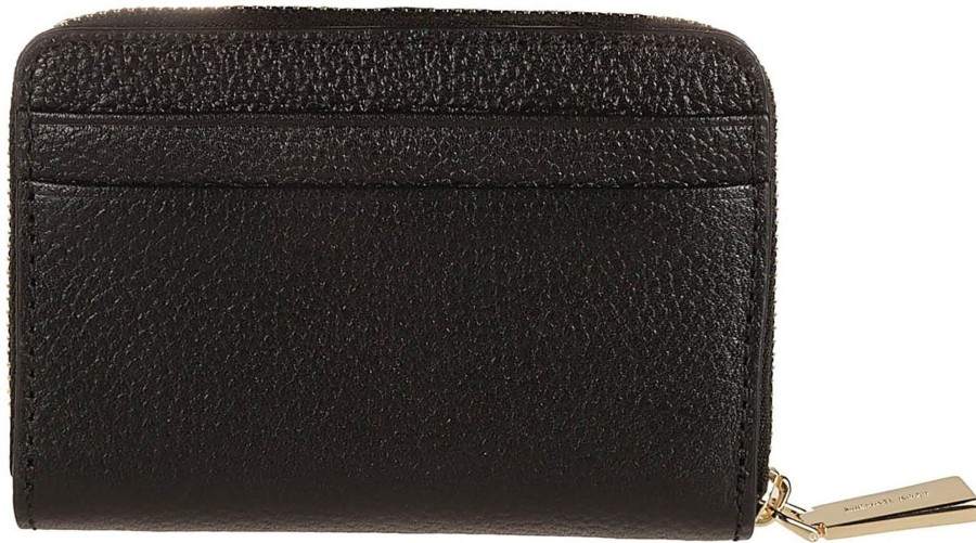 Dames Michael Kors | Michael Kors Small Jet Set Credit Card Holder Black Zwart