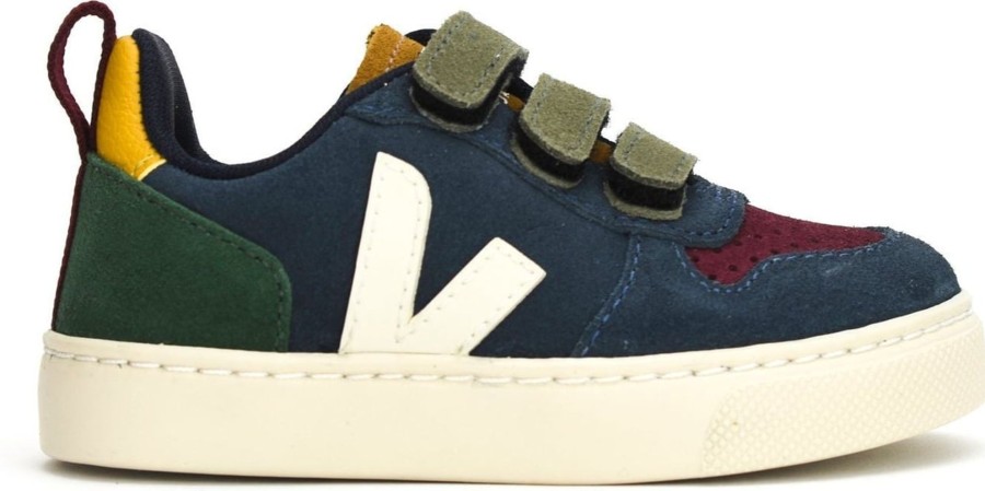 Kids Veja Sneakers | Veja V-10 Sneaker Blue Blauw