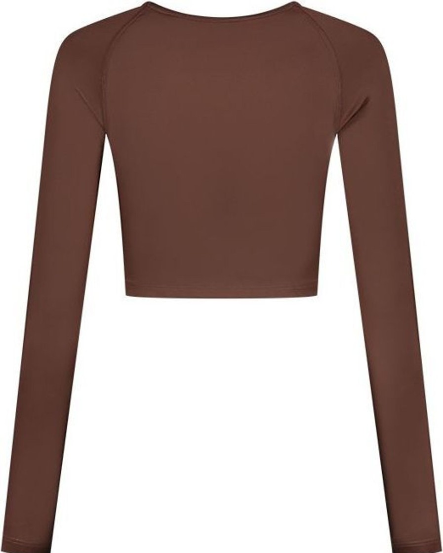 Dames Malelions | Malelions Women Sport Longsleeve Top - Mocha Bruin