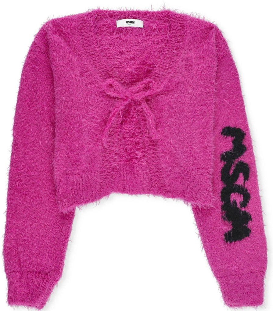 Kids MSGM Truien | Msgm Sweaters Fuchsia Fuchsia Neutraal