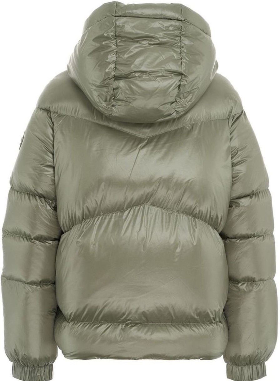 Dames Woolrich | Woolrich Puffer Jacket Quilted "Aliquippa" Bruin